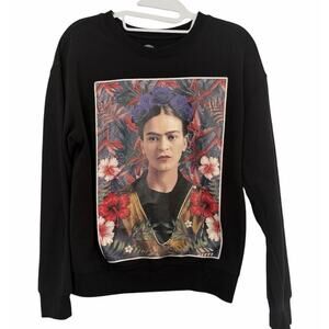Frida Khalo Black Sweatshirt